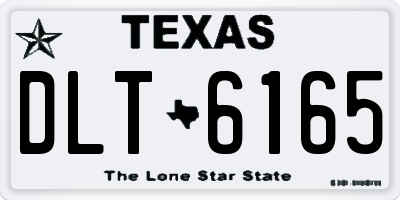 TX license plate DLT6165