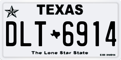 TX license plate DLT6914