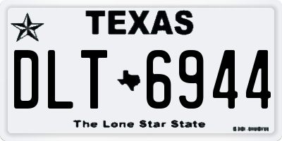 TX license plate DLT6944