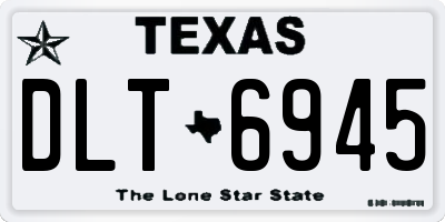 TX license plate DLT6945