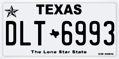 TX license plate DLT6993