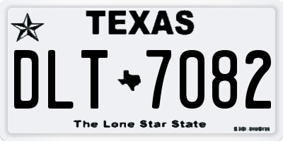 TX license plate DLT7082