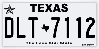 TX license plate DLT7112