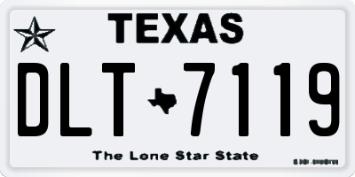 TX license plate DLT7119