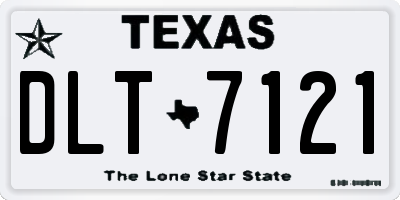 TX license plate DLT7121