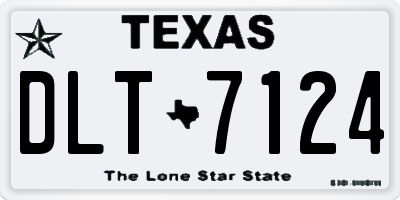 TX license plate DLT7124