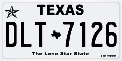 TX license plate DLT7126