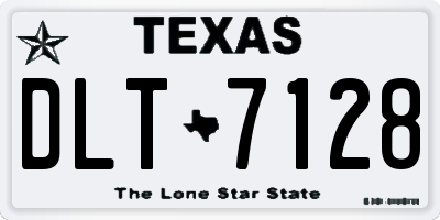 TX license plate DLT7128