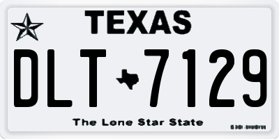 TX license plate DLT7129