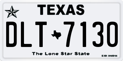 TX license plate DLT7130