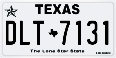 TX license plate DLT7131