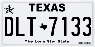 TX license plate DLT7133