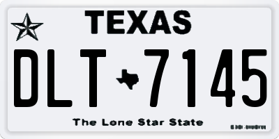 TX license plate DLT7145