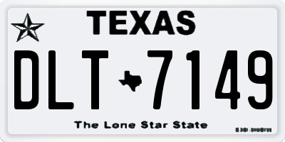 TX license plate DLT7149