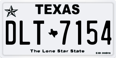 TX license plate DLT7154