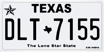 TX license plate DLT7155