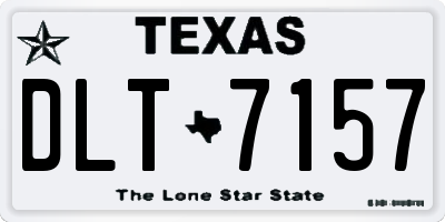 TX license plate DLT7157