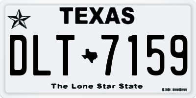 TX license plate DLT7159