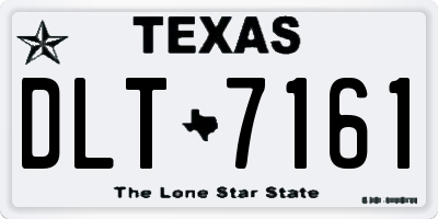 TX license plate DLT7161