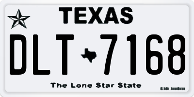 TX license plate DLT7168