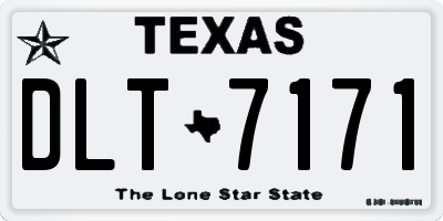 TX license plate DLT7171