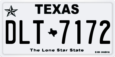 TX license plate DLT7172