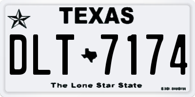 TX license plate DLT7174