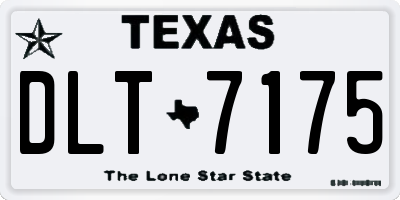 TX license plate DLT7175