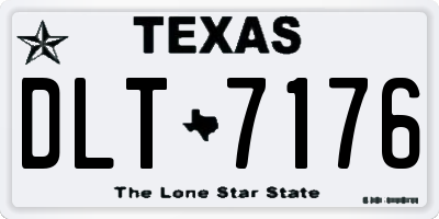 TX license plate DLT7176