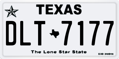 TX license plate DLT7177