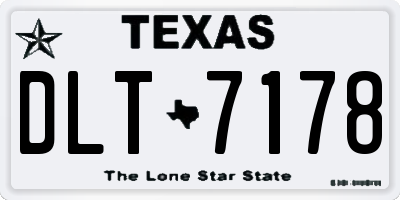 TX license plate DLT7178