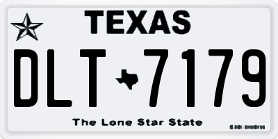 TX license plate DLT7179