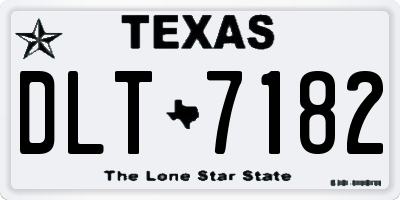 TX license plate DLT7182