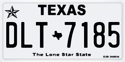 TX license plate DLT7185