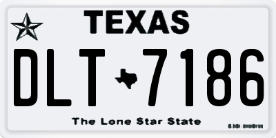 TX license plate DLT7186