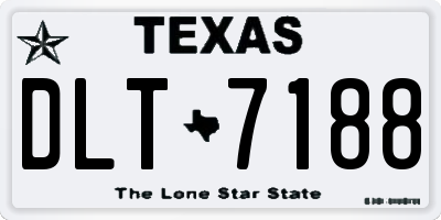 TX license plate DLT7188