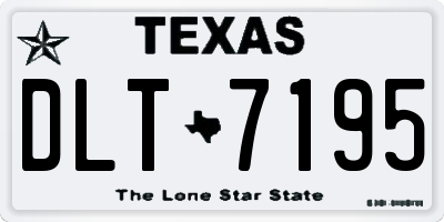 TX license plate DLT7195