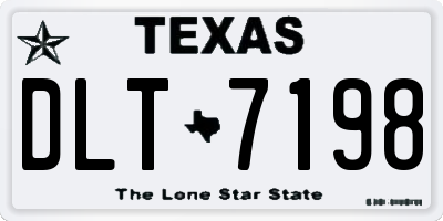 TX license plate DLT7198