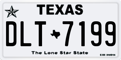 TX license plate DLT7199