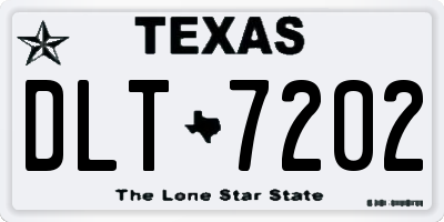 TX license plate DLT7202