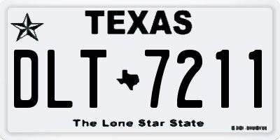 TX license plate DLT7211