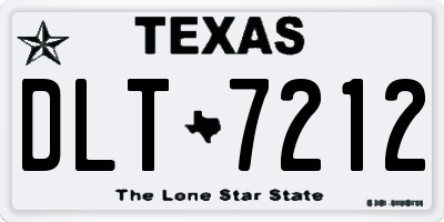 TX license plate DLT7212