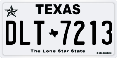 TX license plate DLT7213