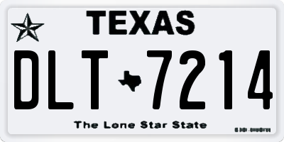 TX license plate DLT7214