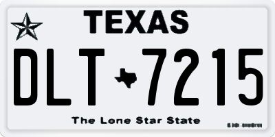 TX license plate DLT7215