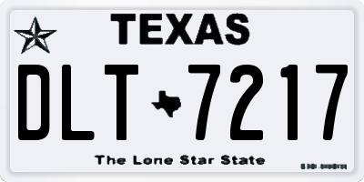 TX license plate DLT7217