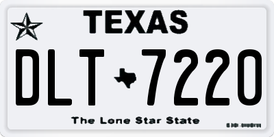 TX license plate DLT7220