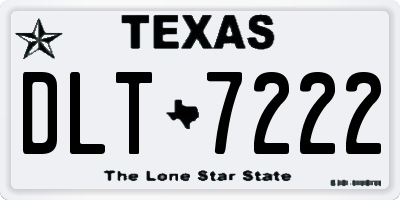 TX license plate DLT7222