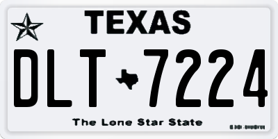 TX license plate DLT7224