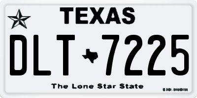 TX license plate DLT7225